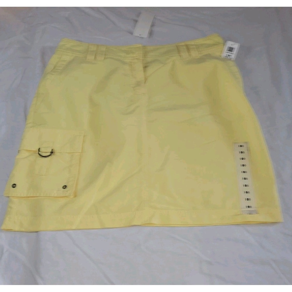 Tommy Hilfiger Skirt Lemon Yellow Size 10 Sporty NWT
